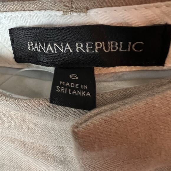 Banana Republic Ryan Slim Straight-Fit Washable Pants Camel/Tan Women's 6 - Picture 7 of 8